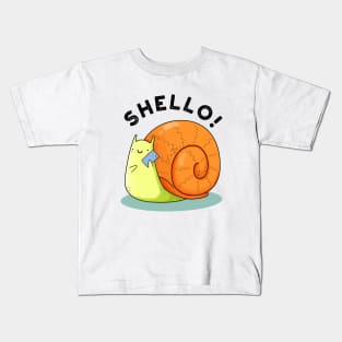 Shello Funny Snail Telephone Pun Kids T-Shirt